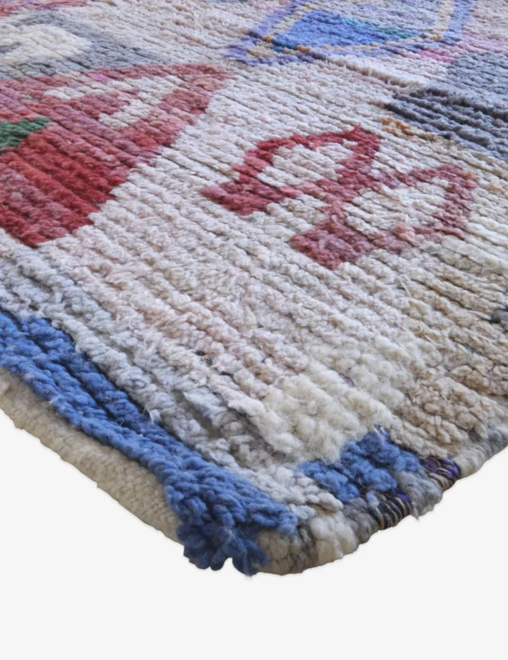 Moroccan Pastel Boujad Wool Rug 8.3 x 5.6 ft / 252 x 171 cm - Surcoma