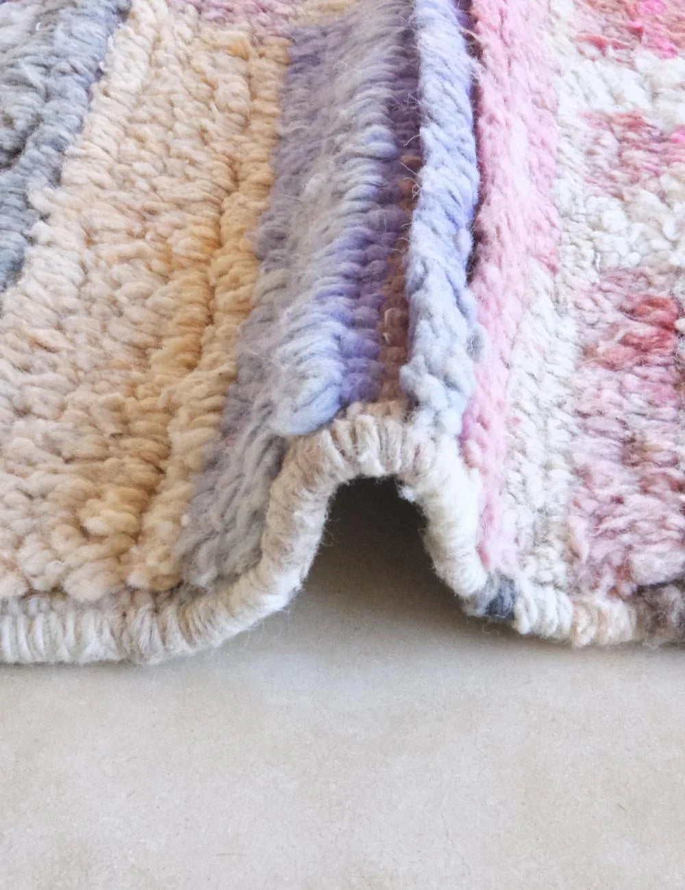 Moroccan Pastel Boujad Wool Rug 8.3 x 5.6 ft / 252 x 171 cm - Surcoma