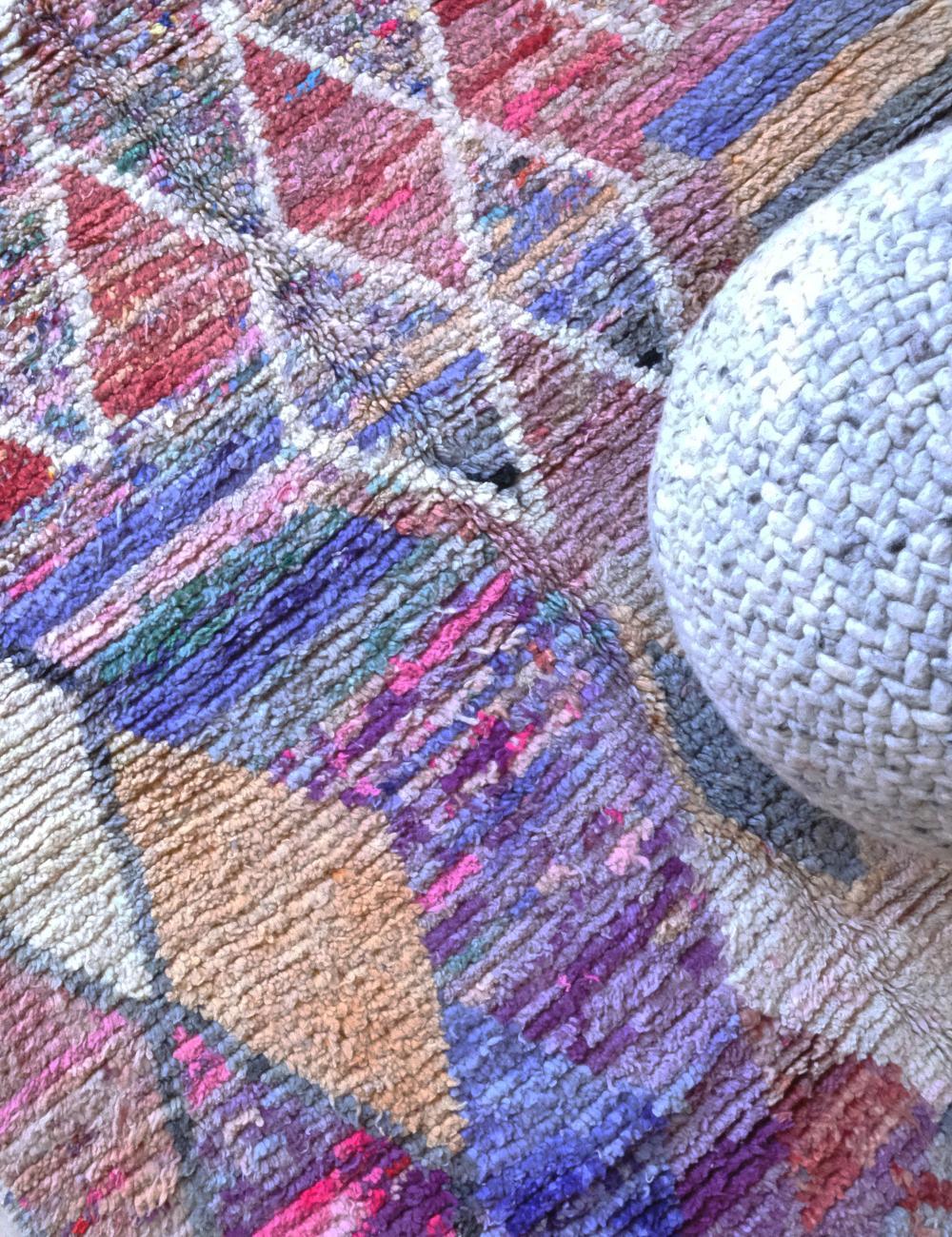 Moroccan Pastel Boujad Wool Rug 8.3 x 5.6 ft / 252 x 171 cm - Surcoma