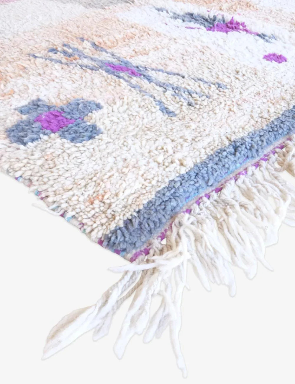 Moroccan Pastel Wool Rug 8.8 x 5.6 ft / 268 x 172 cm - Surcoma