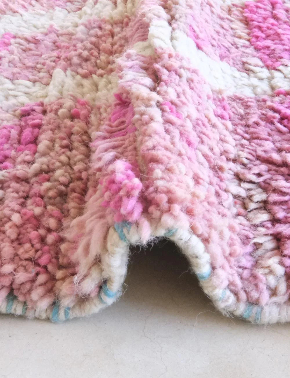 Moroccan Pastel Wool Rug 8.8 x 5.6 ft / 268 x 172 cm - Surcoma