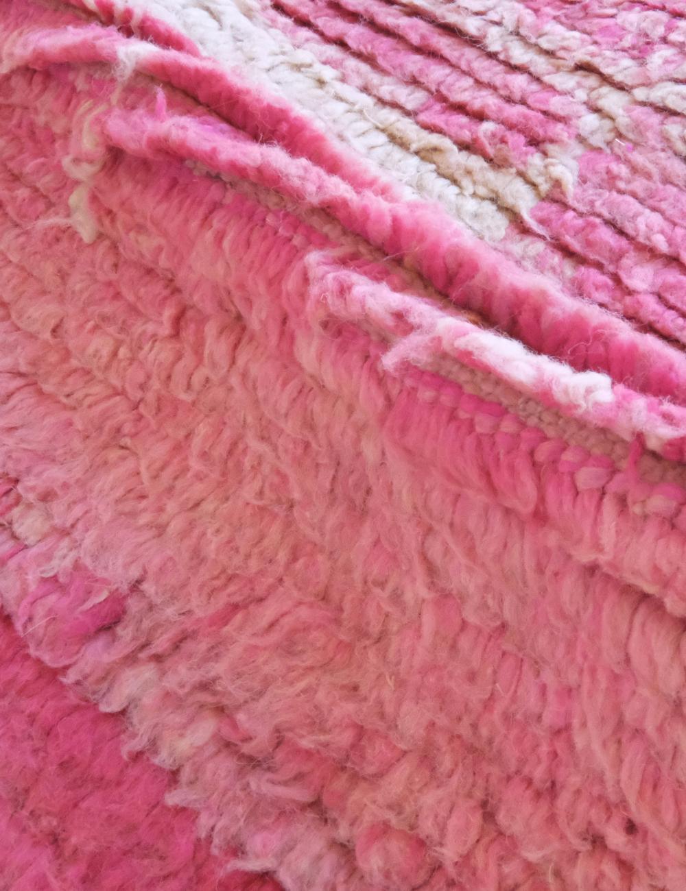 Moroccan Pink Boujad Wool Rug 9.6 x 6.6 ft / 292 x 204 cm - Surcoma