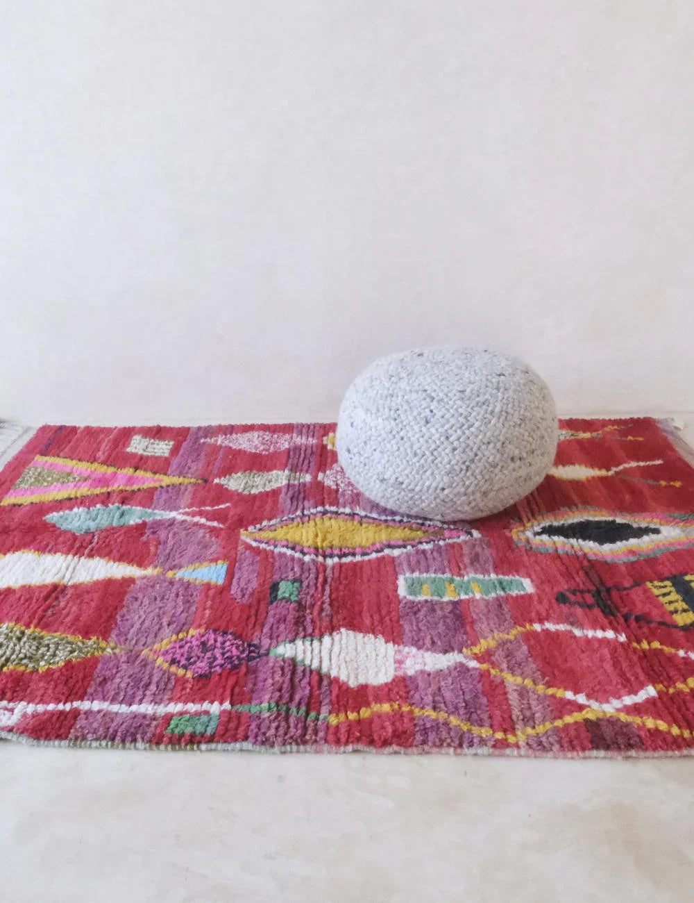 Moroccan Boujad Wool Rug 8.2 x 5.9 ft / 251 x 180 cm - Surcoma