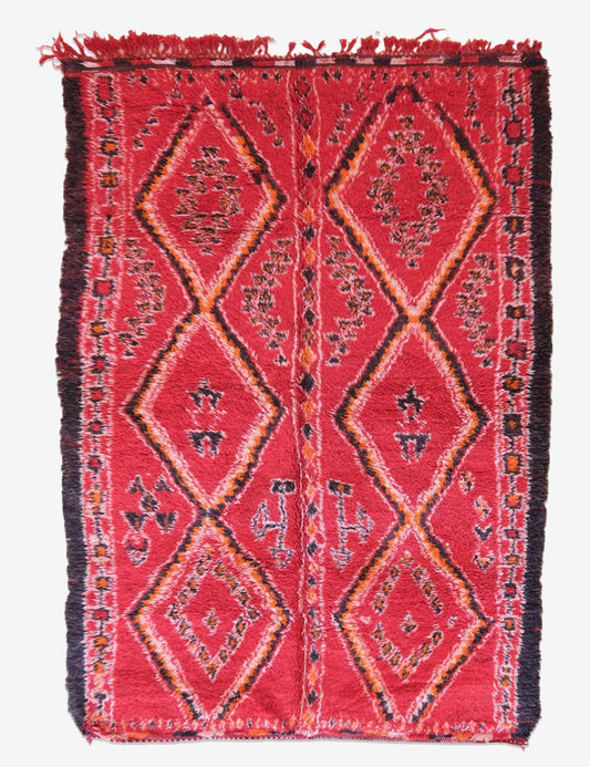 Moroccan Red Collector Rug 10.2 x 6.4 ft / 310 x 197 cm - Surcoma