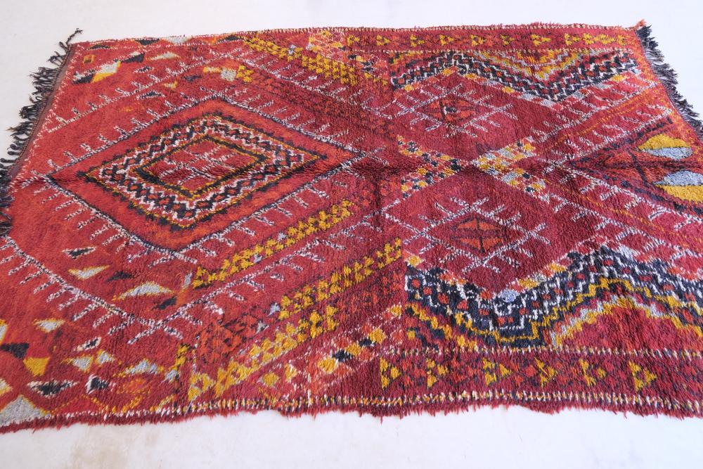 Moroccan Red Collector Rug 10.3 x 6.1 ft / 314 x 188 cm - Surcoma