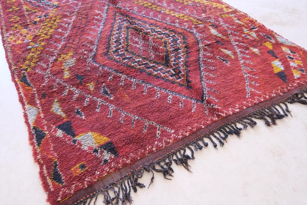 Moroccan Red Collector Rug 10.3 x 6.1 ft / 314 x 188 cm - Surcoma