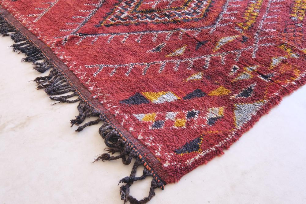 Moroccan Red Collector Rug 10.3 x 6.1 ft / 314 x 188 cm - Surcoma