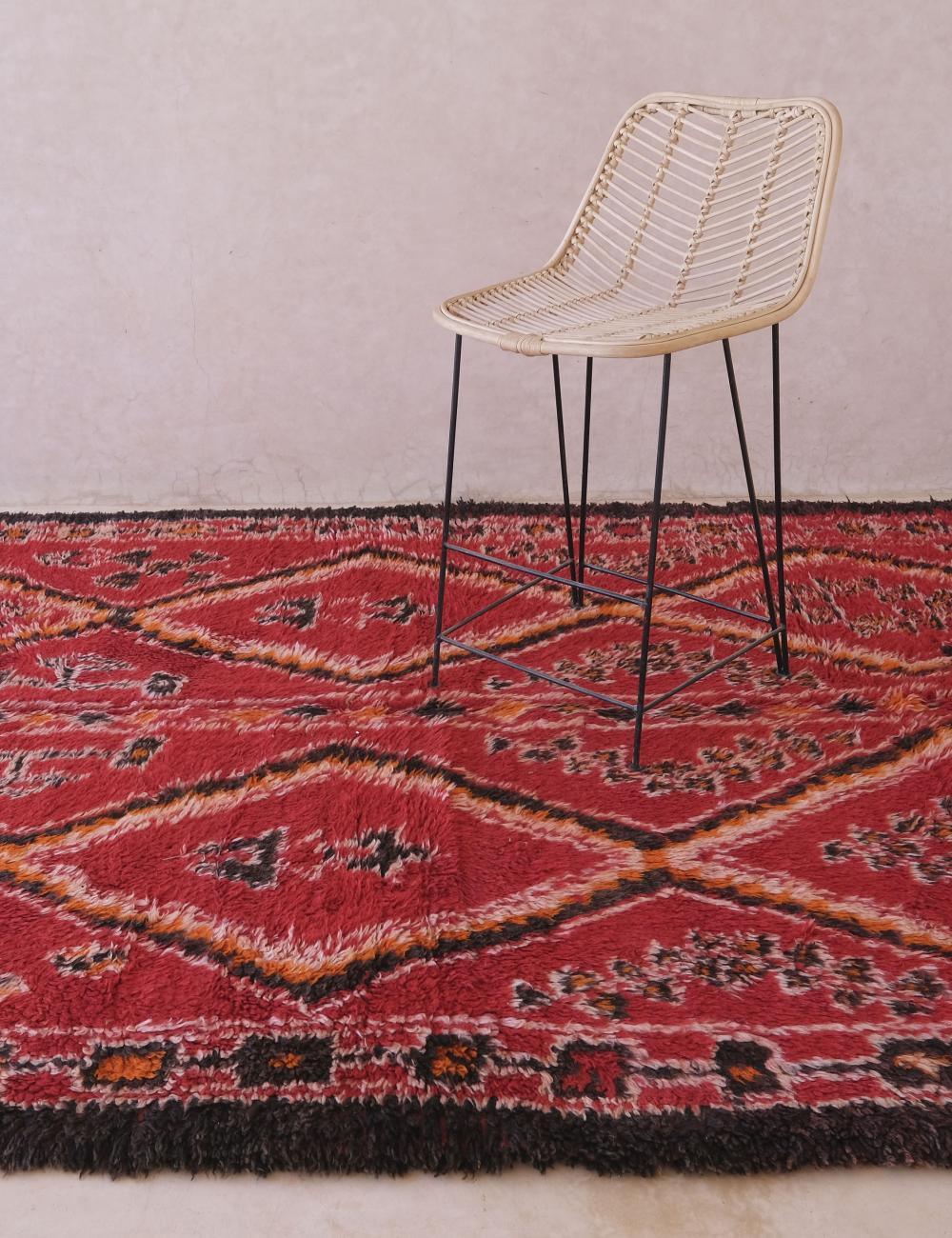 Moroccan Red Collector Rug 10.2 x 6.4 ft / 310 x 197 cm - Surcoma