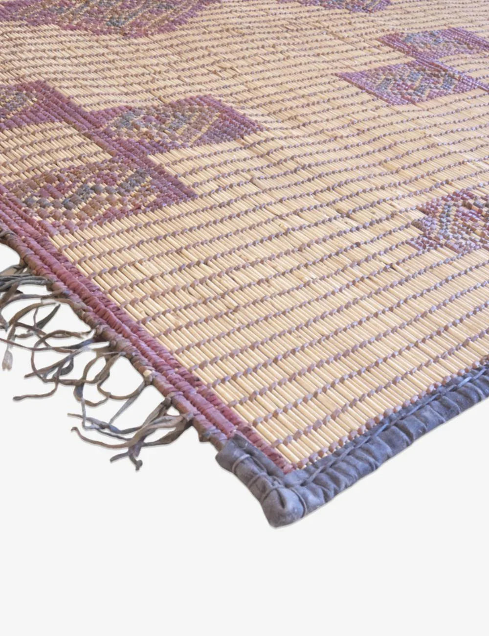 Small Mauritanian Tuareg Mat 3.6 x 3.11 ft / 107 x 121 cm - Surcoma