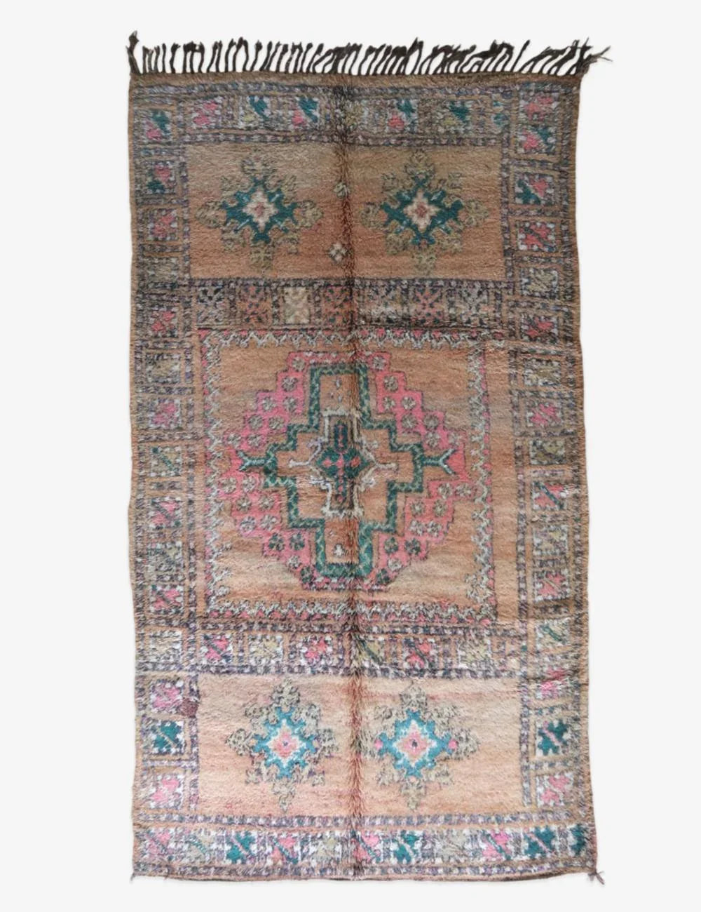 Moroccan Tan Rug 10.6 x 5.6 ft / 323 x 172 cm - Surcoma