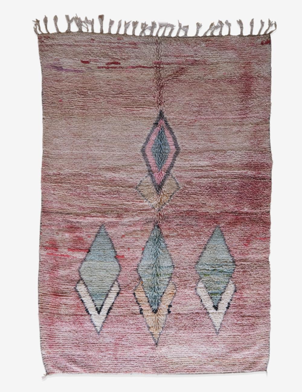 Neutral Boujad Moroccan Rug 8.8 x 5.6 ft / 267 x 173 cm - Surcoma