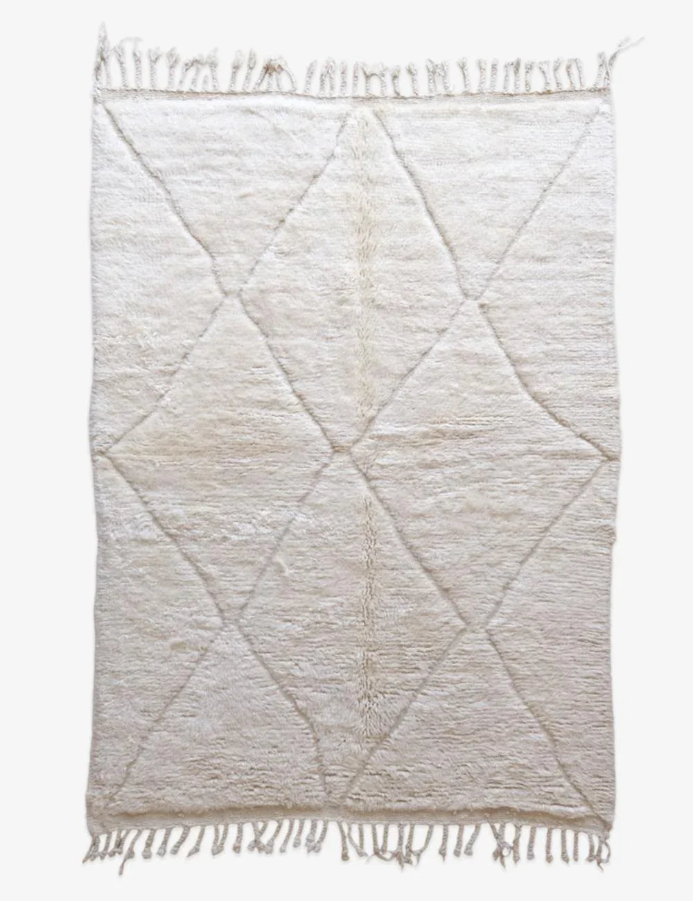 Beni Ourain Moroccan Rug 7.8 x 5.4 ft / 238 x 165 cm - Surcoma