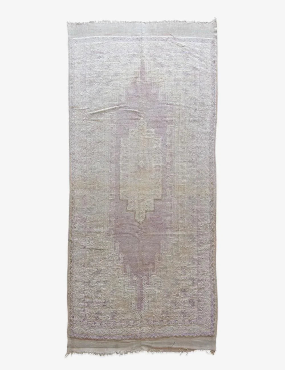 Handmade Moroccan Low Pile Rug 10.5 x 4.9 ft / 320 x 151 cm - Surcoma