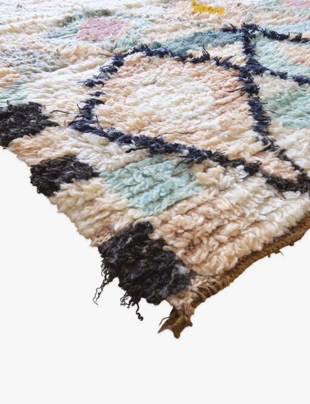 Neutral Hallway Moroccan Rug 11.2 x 3.6 ft / 340 x 110 cm - Surcoma