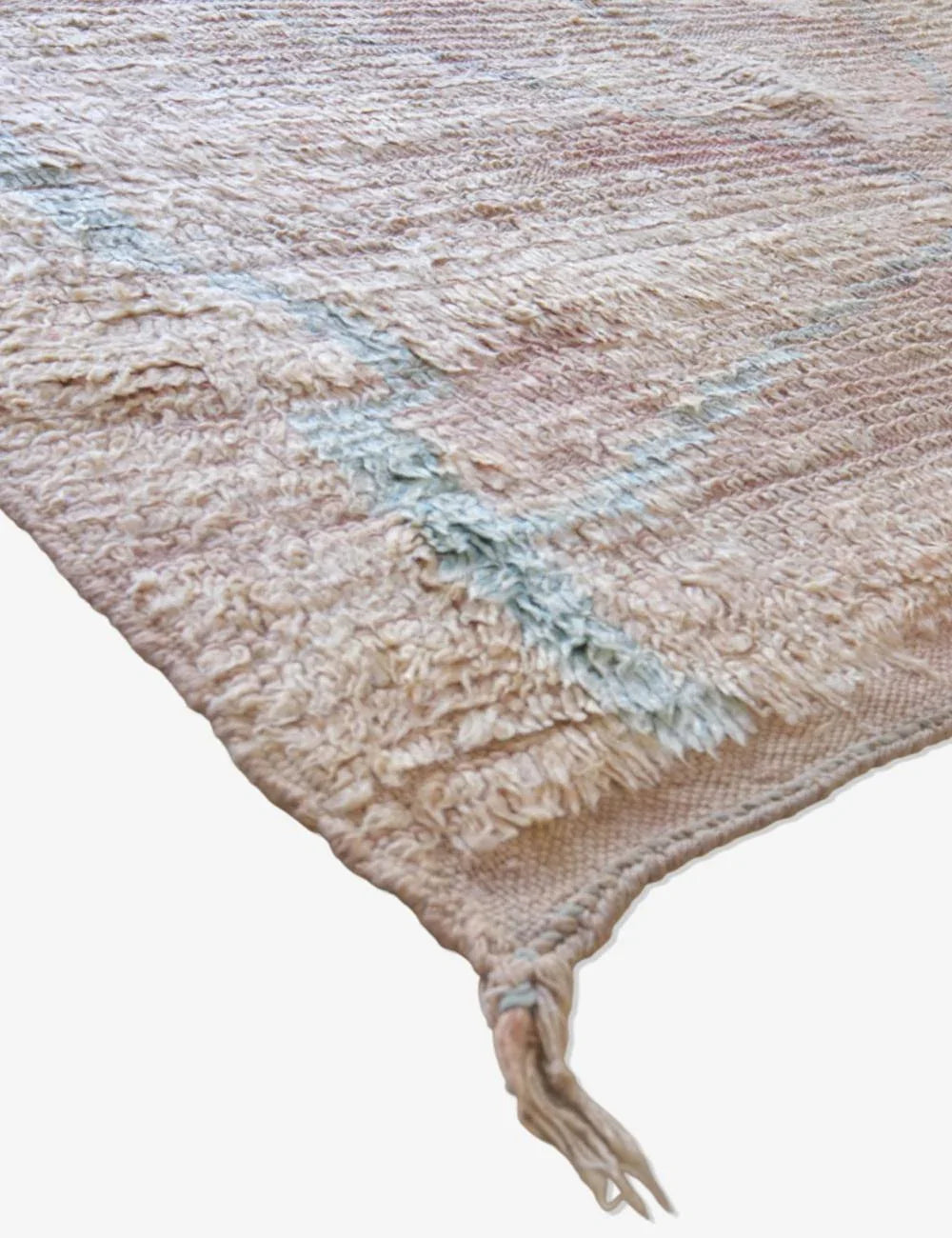 Handwoven Moroccan Peach Rug 9.4 x 4.9 ft / 288 x 152 cm - Surcoma