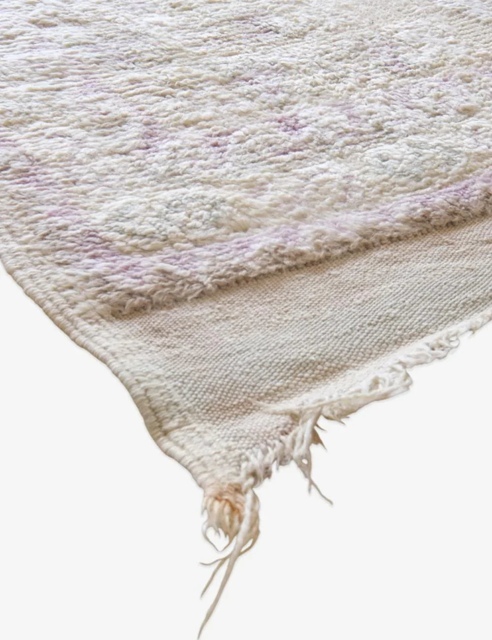 Handmade Moroccan Low Pile Rug 10.5 x 4.9 ft / 320 x 151 cm - Surcoma