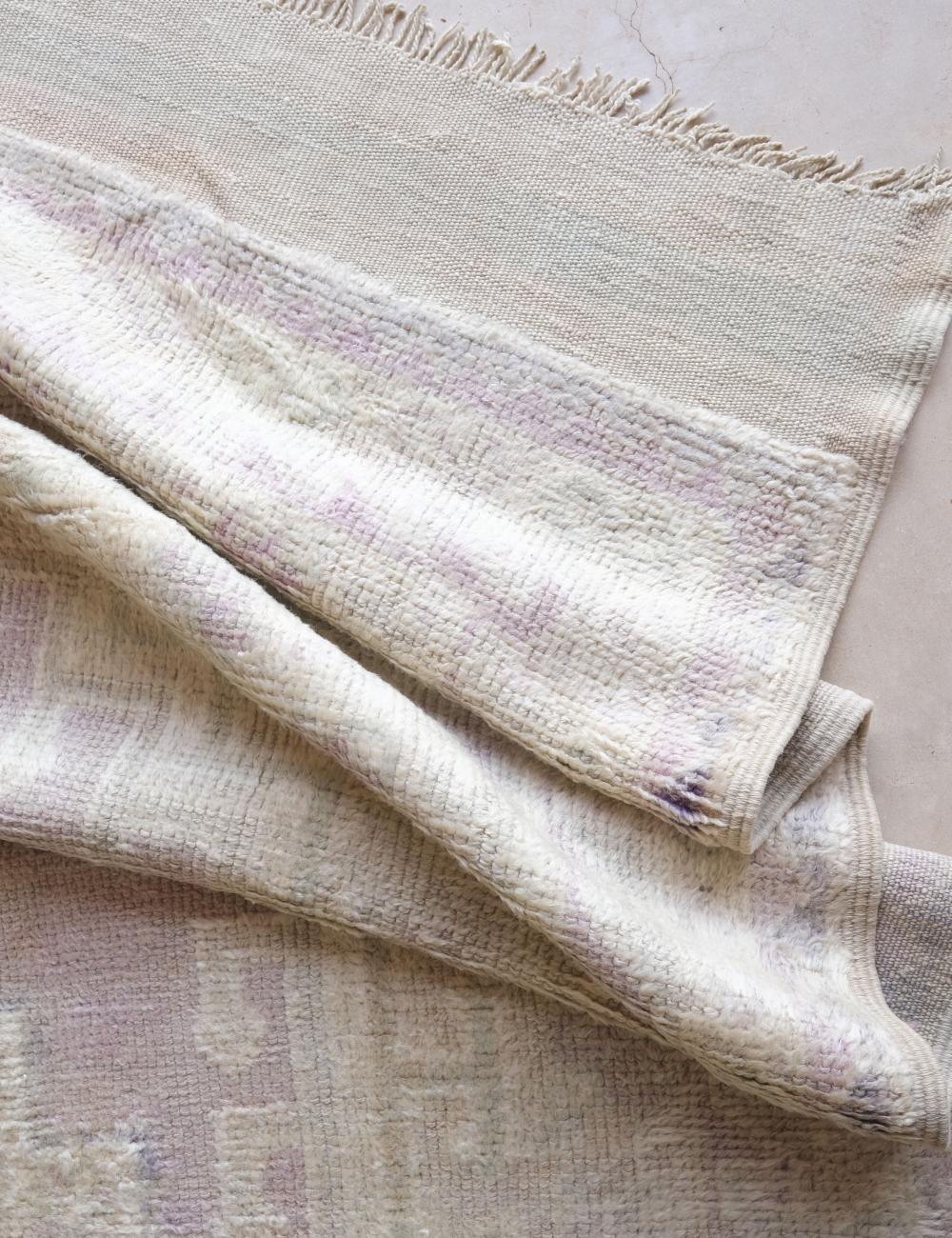 Handmade Moroccan Low Pile Rug 10.5 x 4.9 ft / 320 x 151 cm - Surcoma