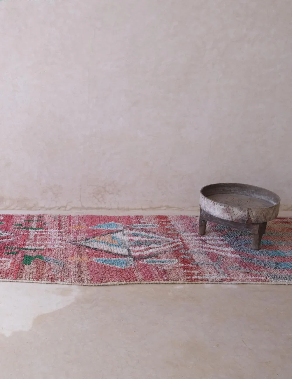 Neutral Moroccan Runner Rug 13.4 x 2.7 ft / 408 x 84 cm - Surcoma