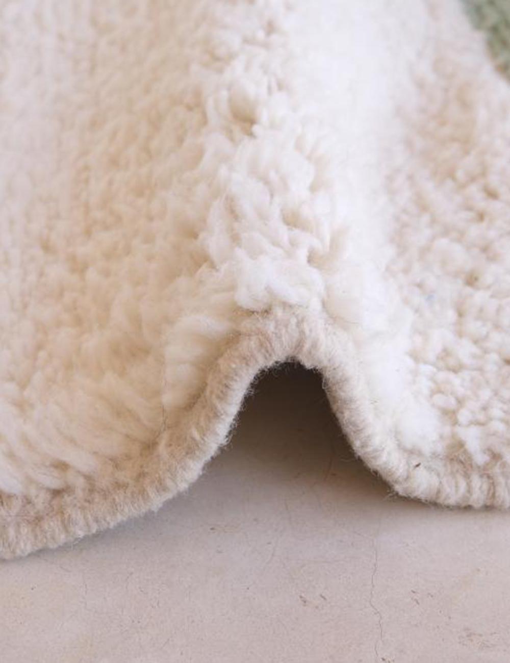 Custom Moroccan Sage Green Modern Rug - Surcoma