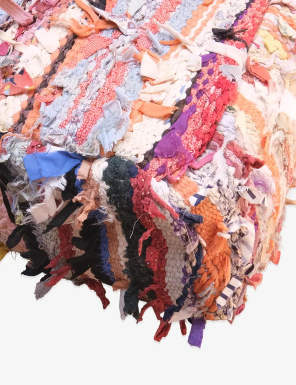 Moroccan Kilim Boucherouite Floor Pillow - Surcoma