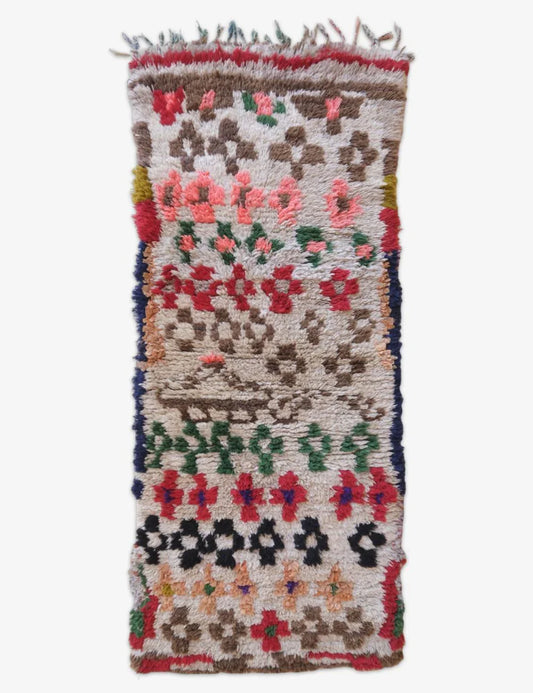 Moroccan Tribal Rug 6.1 x 2.4 ft / 187 x 76 cm - Surcoma