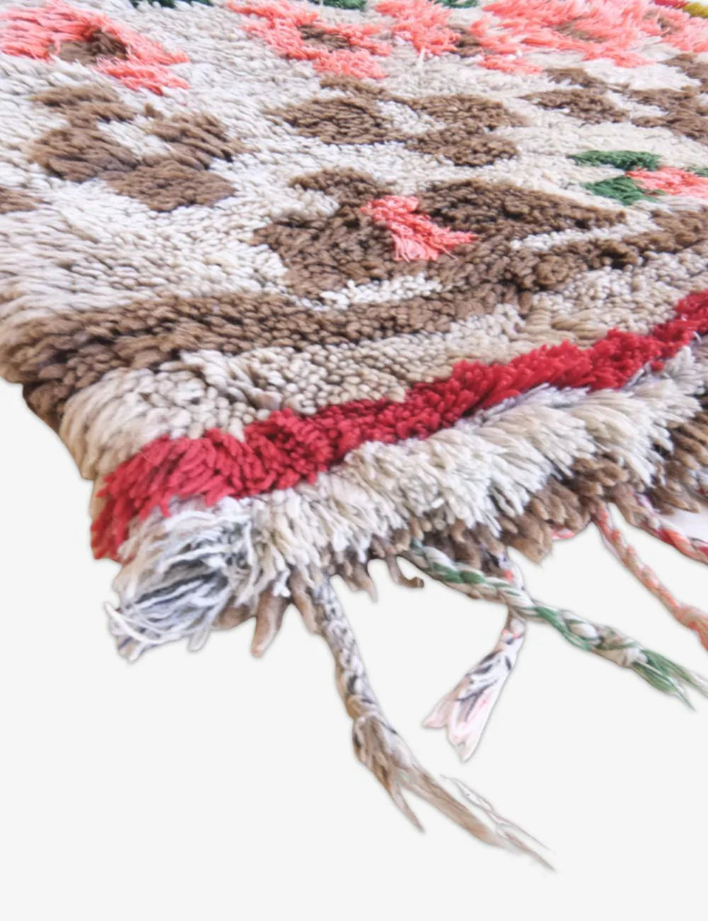 Moroccan Tribal Rug 6.1 x 2.4 ft / 187 x 76 cm