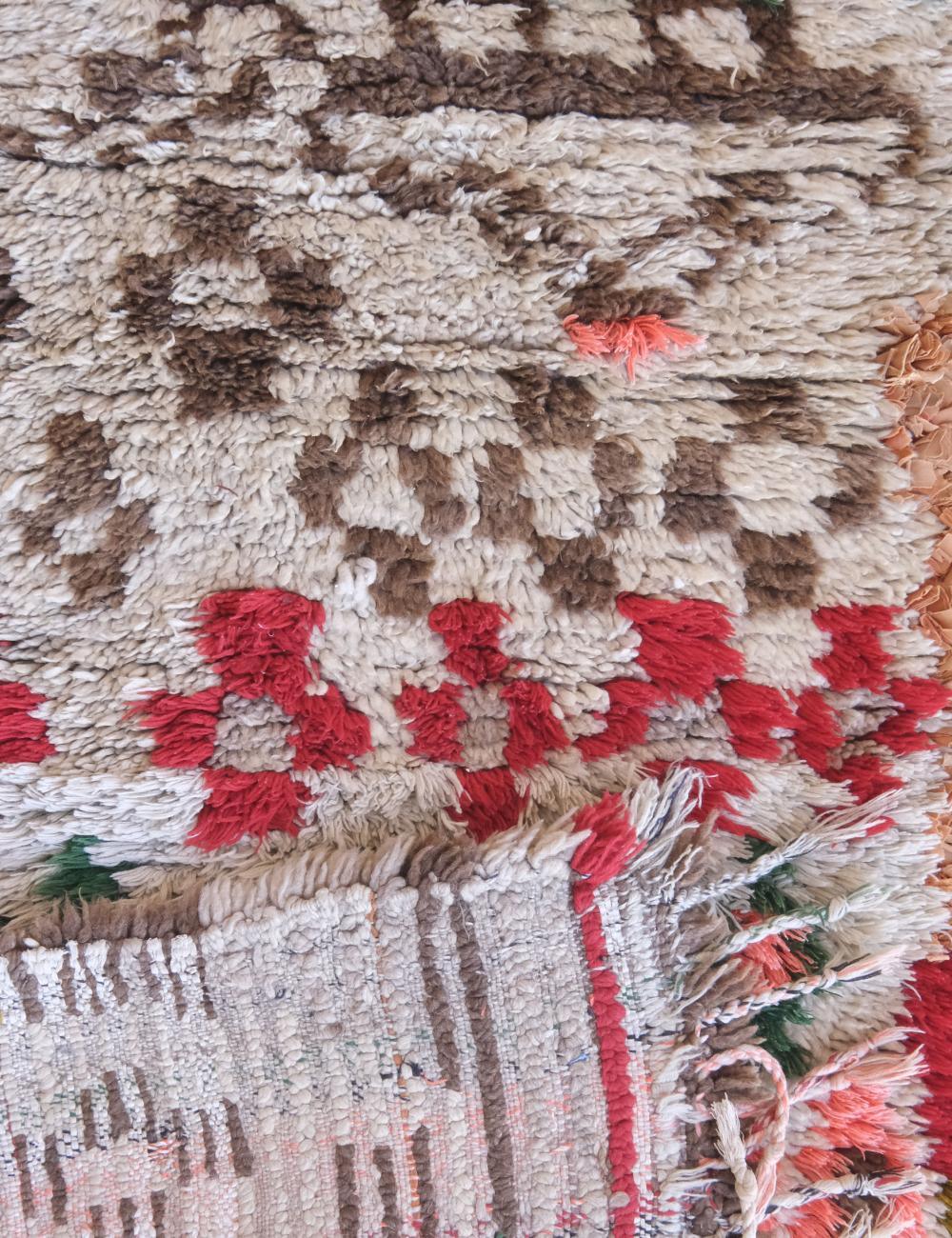 Moroccan Tribal Rug 6.1 x 2.4 ft / 187 x 76 cm