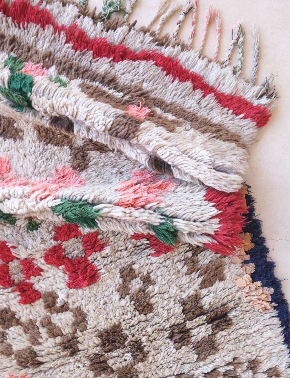 Moroccan Tribal Rug 6.1 x 2.4 ft / 187 x 76 cm