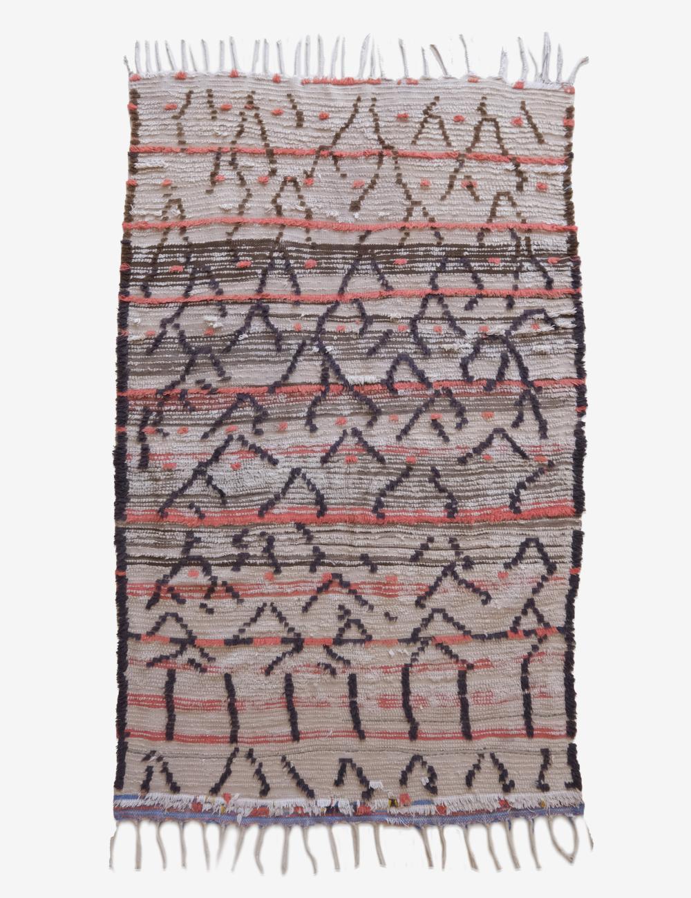 Moroccan Vintage Ourika Rug 6.8 x 4.1 ft / 208 x 125 cm - Surcoma