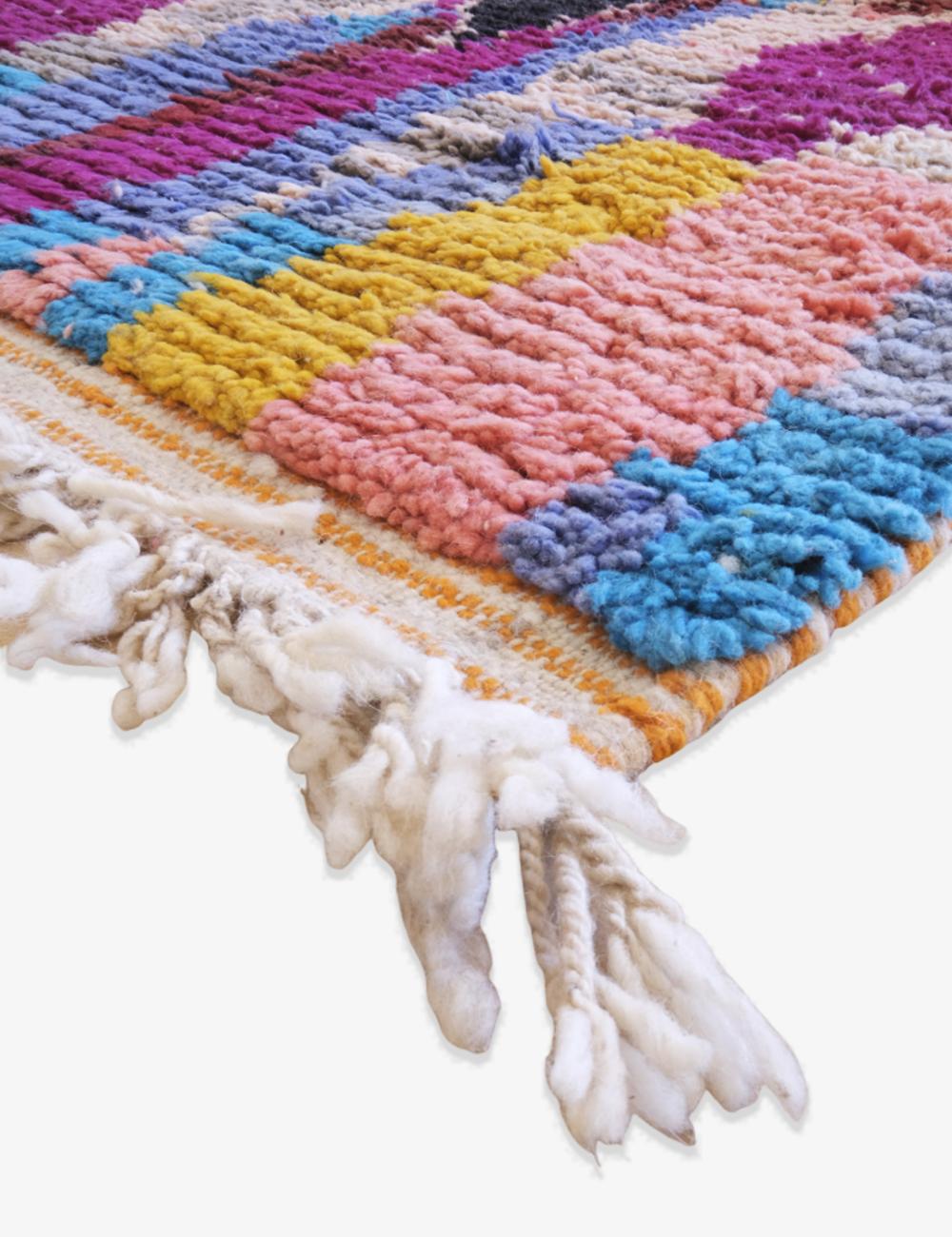 Moroccan Wool Hallway Rug 13.5 x 2.7 ft / 410 x 84 cm