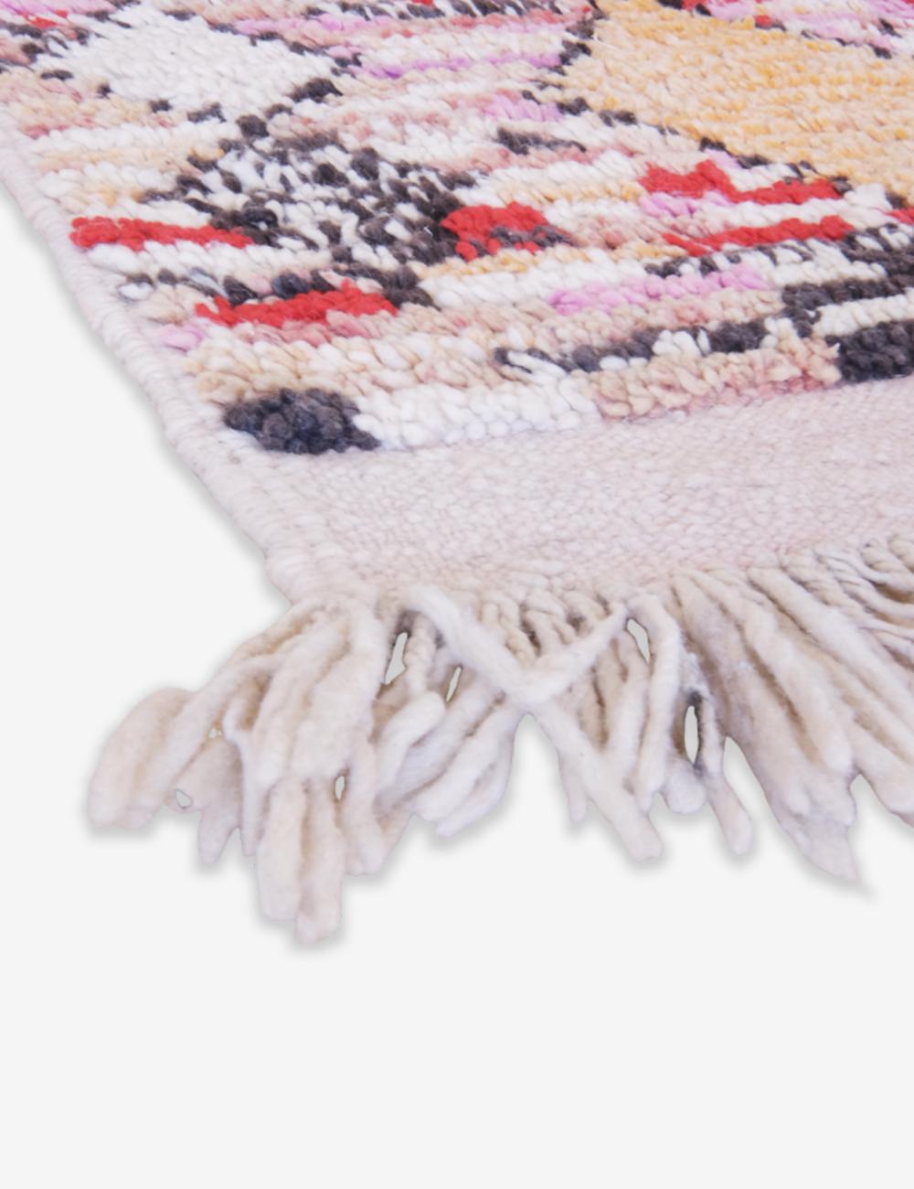 Moroccan Neutral Runner Rug 9.7 x 2.3 ft / 295 x 70 cm