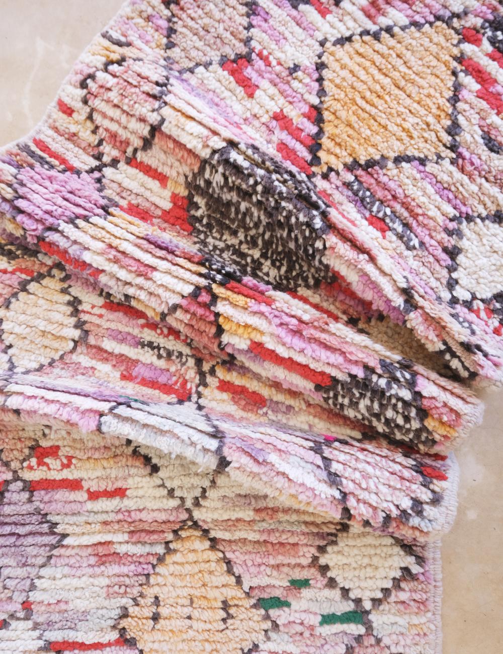 Moroccan Neutral Runner Rug 9.7 x 2.3 ft / 295 x 70 cm