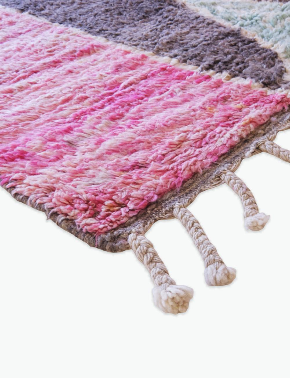 Fuchsia Wool Rug 8.2 x 5.1 ft / 249 x 158 cm