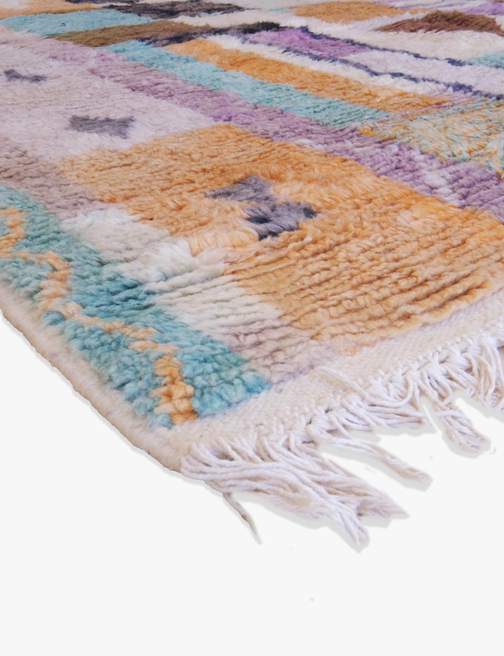 Handwoven Wool Moroccan Rug 9.7 x 6.5 ft / 297 x 200 cm