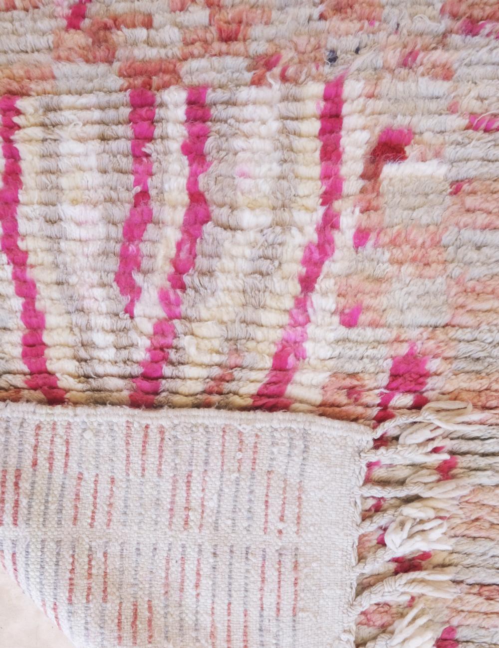 Modern Moroccan Runner Rug 12.8 x 2.7 ft / 391 x 83 cm