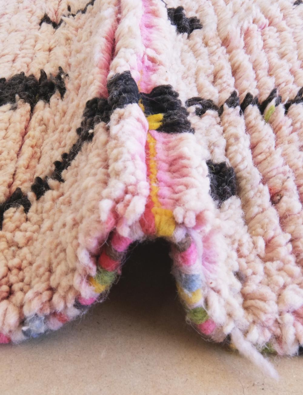 Moroccan Runner Wool Rug 13.4 x 3 ft / 407 x 92 cm