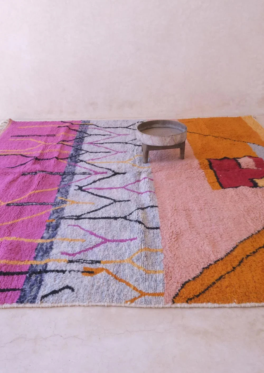 Multicolored Square Moroccan Wool Rug 8.9 x 9 ft / 270 x 276 cm - Surcoma