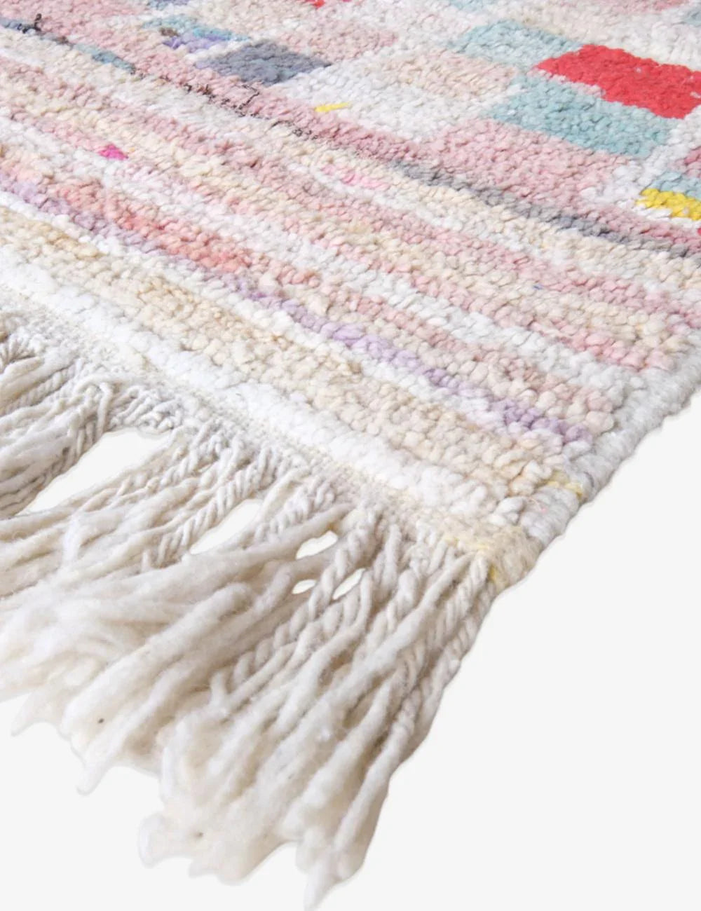 Neutral Moroccan Boujaad Rug 8.5 x 5.8 ft / 259 x 177 cm - Surcoma