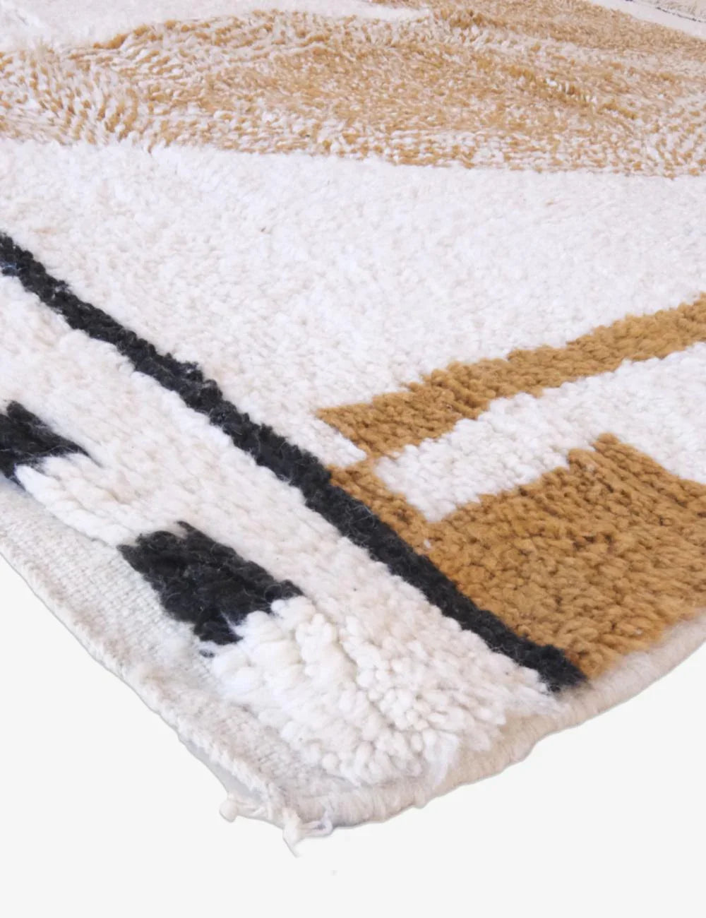 Neutral Moroccan Wool Rug 8.7 x 7.2 ft / 266 x 221 cm - Surcoma