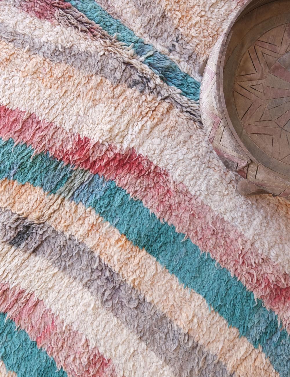 Neutral Moroccan Wool Rug 9.5 x 6.5 ft / 289 x 200 cm