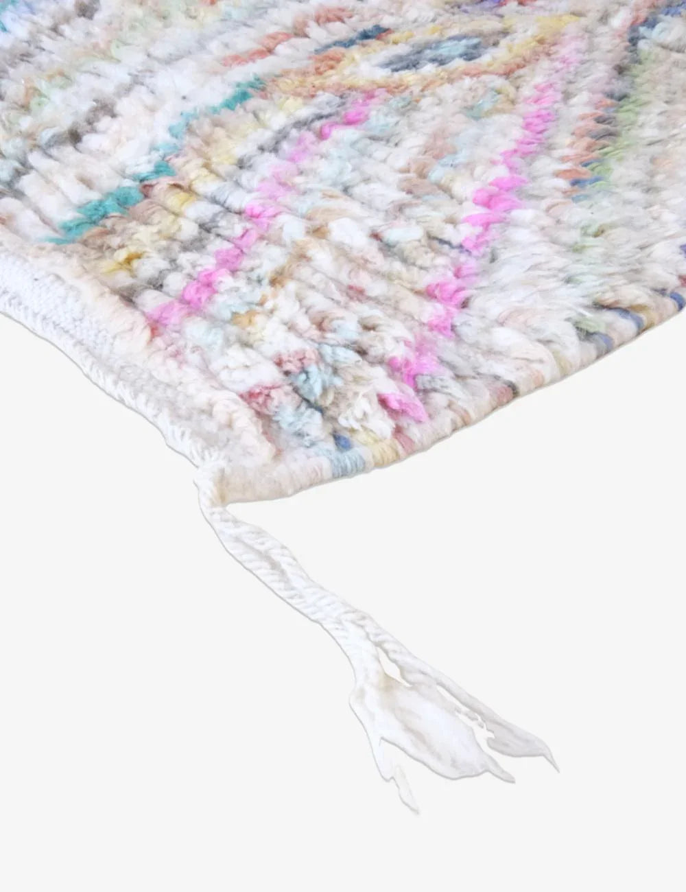 Neutral Pastel Moroccan Runner Rug 10.3 x 2.3 ft / 313 x 71 cm - Surcoma