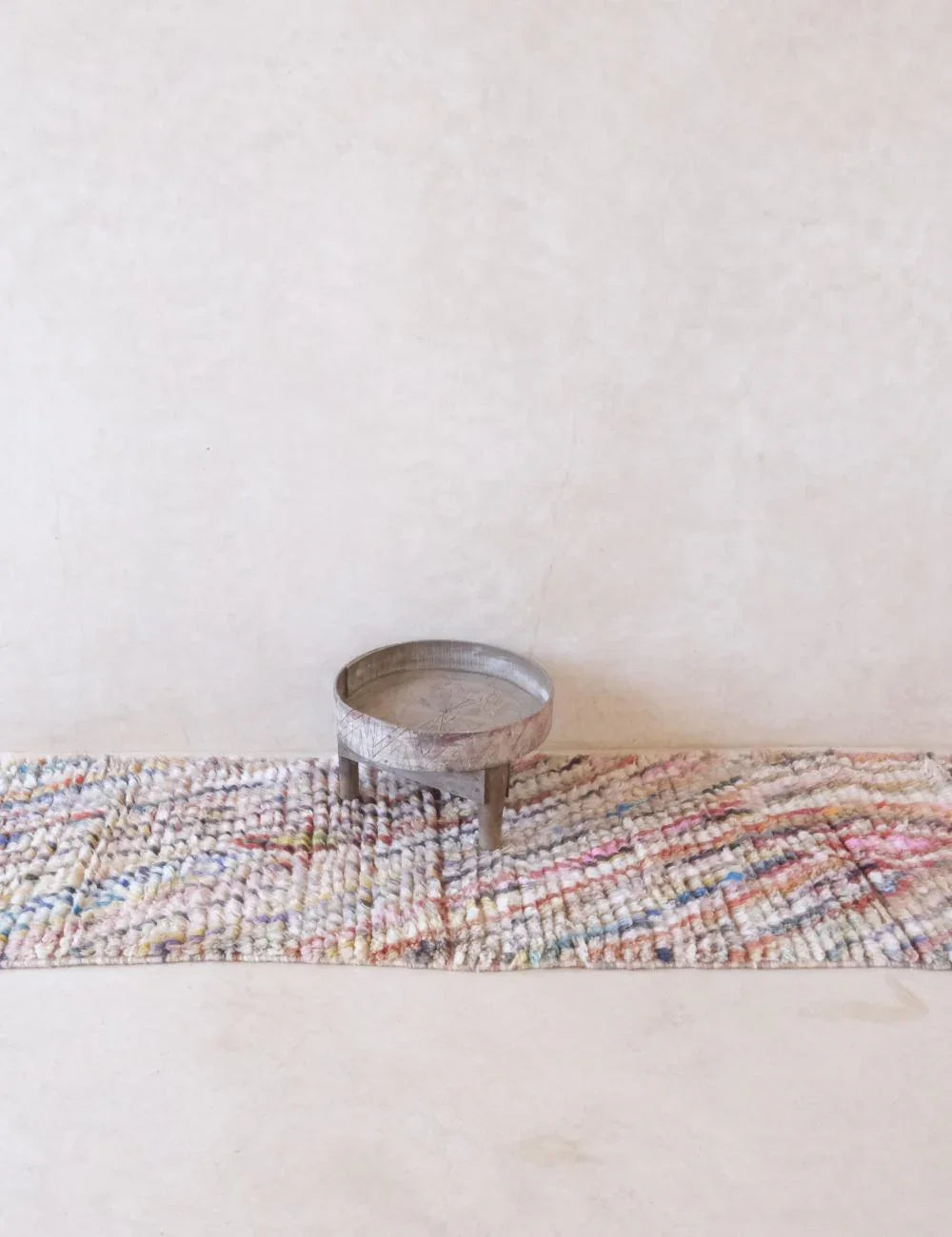 Neutral Pastel Moroccan Runner Rug 10.3 x 2.3 ft / 313 x 71 cm - Surcoma