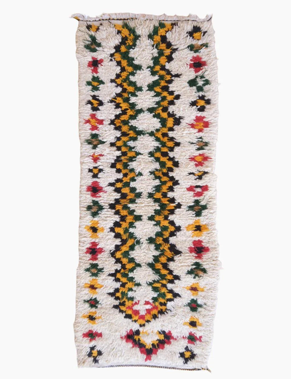 Ourika Moroccan Runner Rug 5.8 x 2.3 ft / 177 x 70 cm - Surcoma