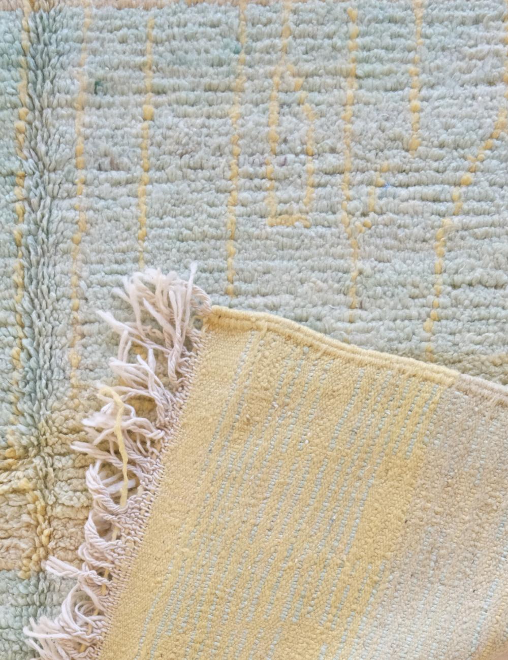 Pastel Green Boujad Moroccan Rug 8.8 x 5.5 ft / 267 x 170 cm
