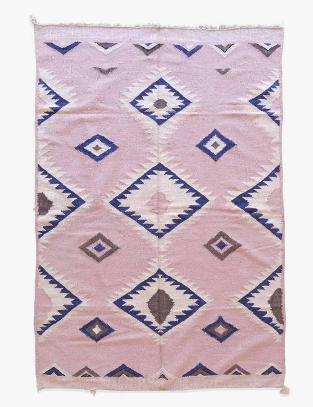 Pink Geometric Moroccan Rug 10.1 x 6.8 ft / 308 x 209 cm - Surcoma