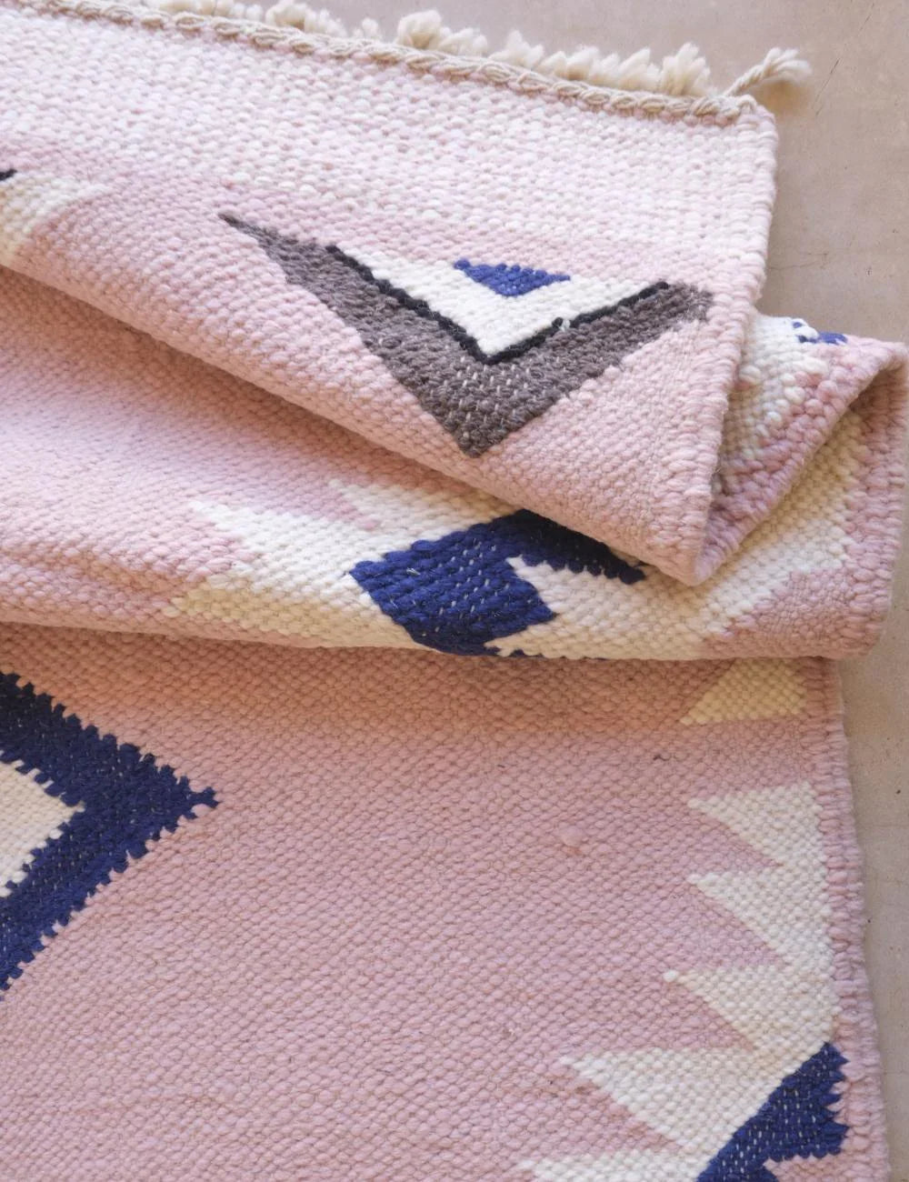 Pink Geometric Moroccan Rug 10.1 x 6.8 ft / 308 x 209 cm - Surcoma