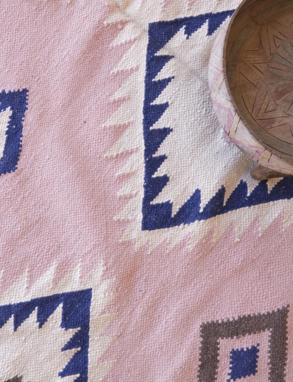 Pink Geometric Moroccan Rug 10.1 x 6.8 ft / 308 x 209 cm - Surcoma
