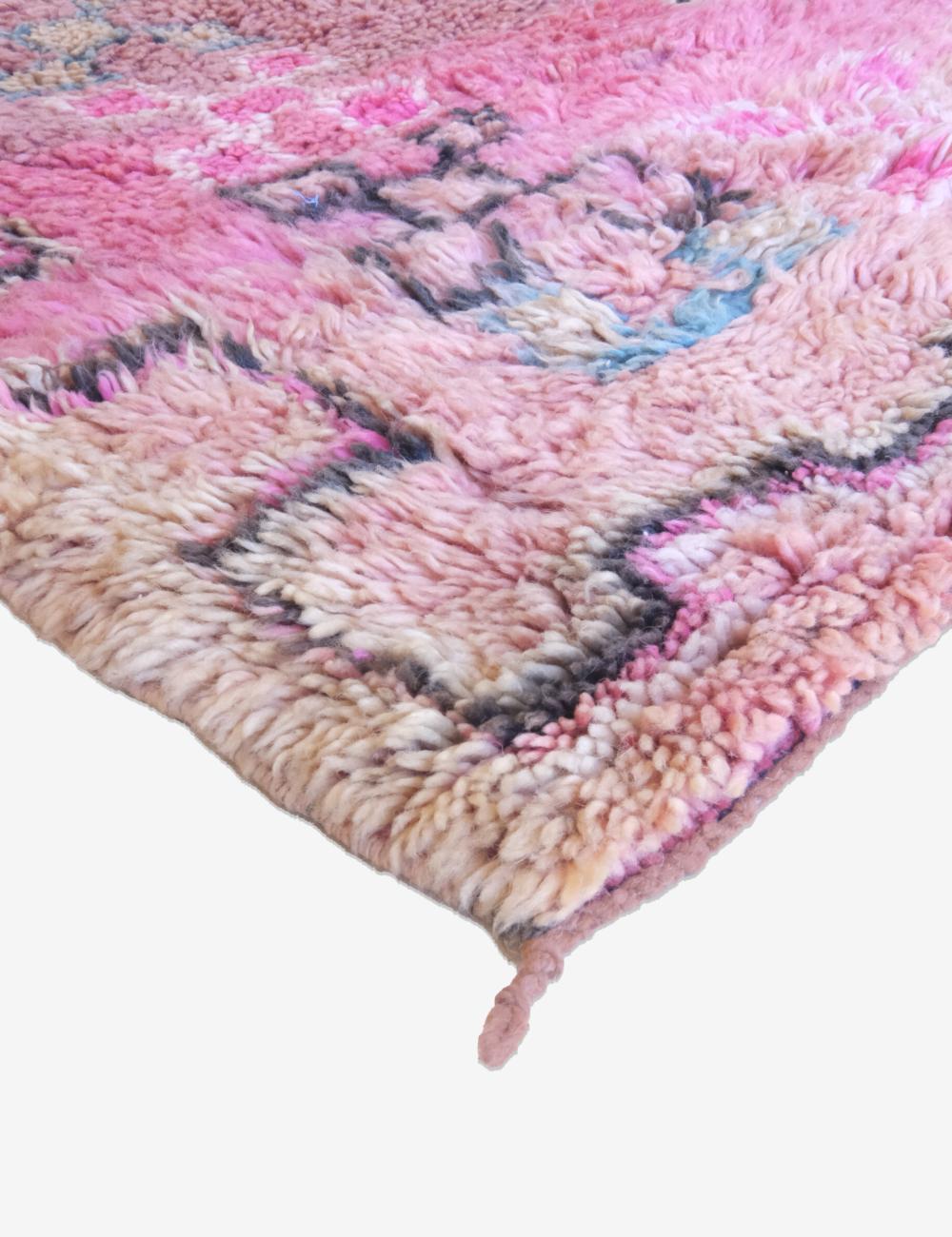 Pink Moroccan Boujad Rug 9.7 x 6.9 ft / 296 x 213 cm
