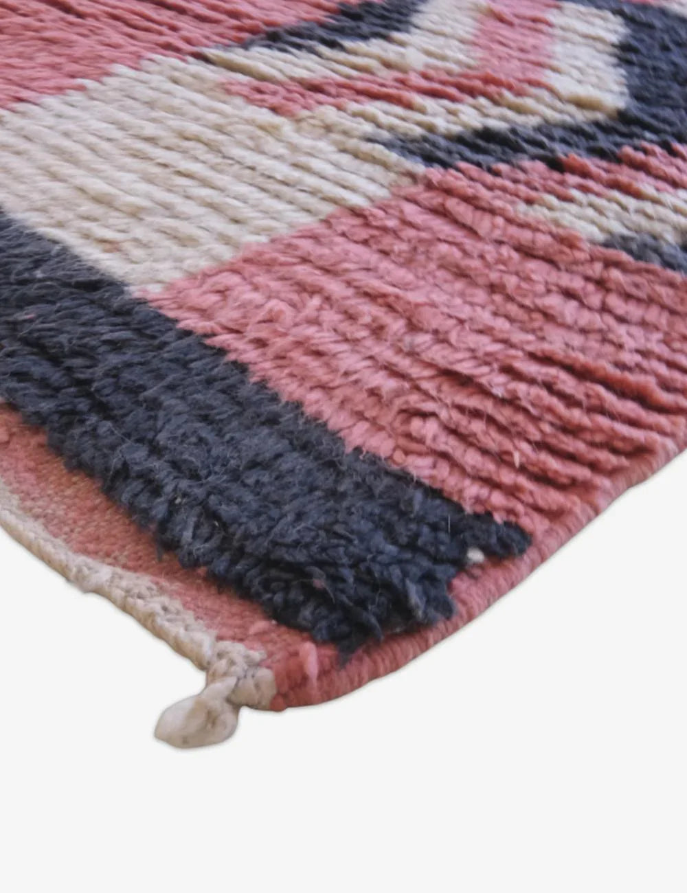 Pink Moroccan Runner Rug 12.4 x 2.3 ft / 379 x 71 cm