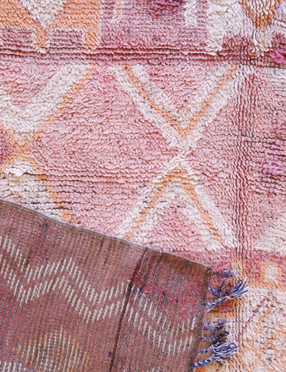 Pink Tribal Moroccan Wool Rug 10.8 x 5.3 ft / 330 x 162 cm